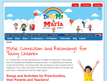 Tablet Screenshot of doremeandmaria.com